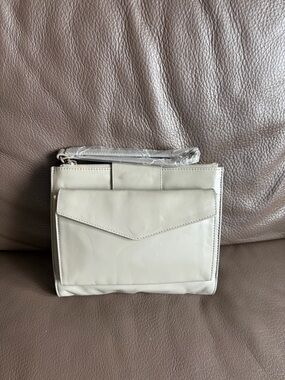 Danier Gray Envelope-Front Wristlet/Crossbody Bag